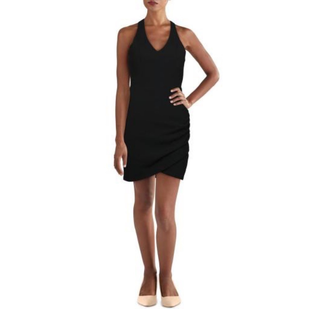 Crystal Doll Mini Criss-Cross Back Bodycon Dress